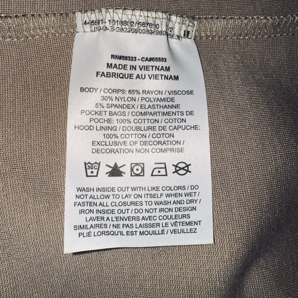 NWT Nike Tech XL Fleece Full Zip Sweatshirt Jacket Khaki Tan Hooded DX0822-247 - Picture 6 of 8